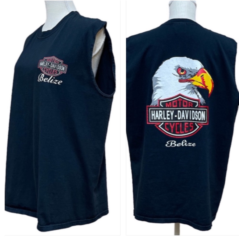 BELIZE HARLEY-DAVIDSON Men’s/Unisex Black Muscle Tank Top Size XL